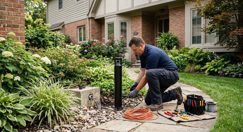 Garden Lighting Installation in Olathe, KS