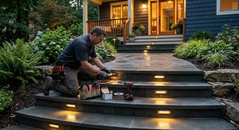 Step Lighting Installation in Heber City, UT